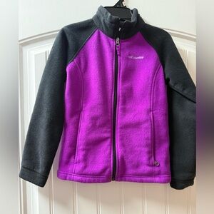 Columbia Kids' Vibrant Purple and Black Fleece Jacket